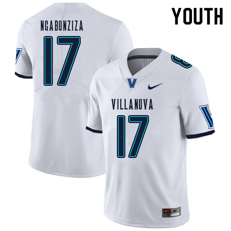 Youth #17 Irene Ngabonziza Villanova Wildcats College Football Jerseys Sale-White